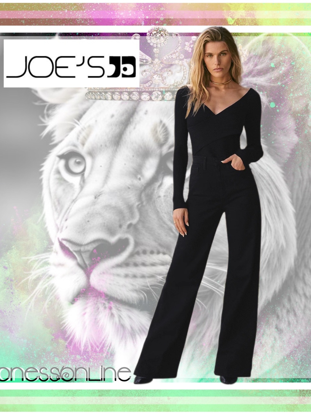 *NWT* Joe's Jeans “the MIA” wide leg pant in black size 26 and FGWP!